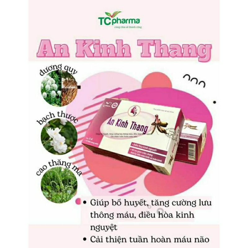 An kinh thang - hộp 30 viên-(mẫu mới) giúp điều hòa kinh nguyệt