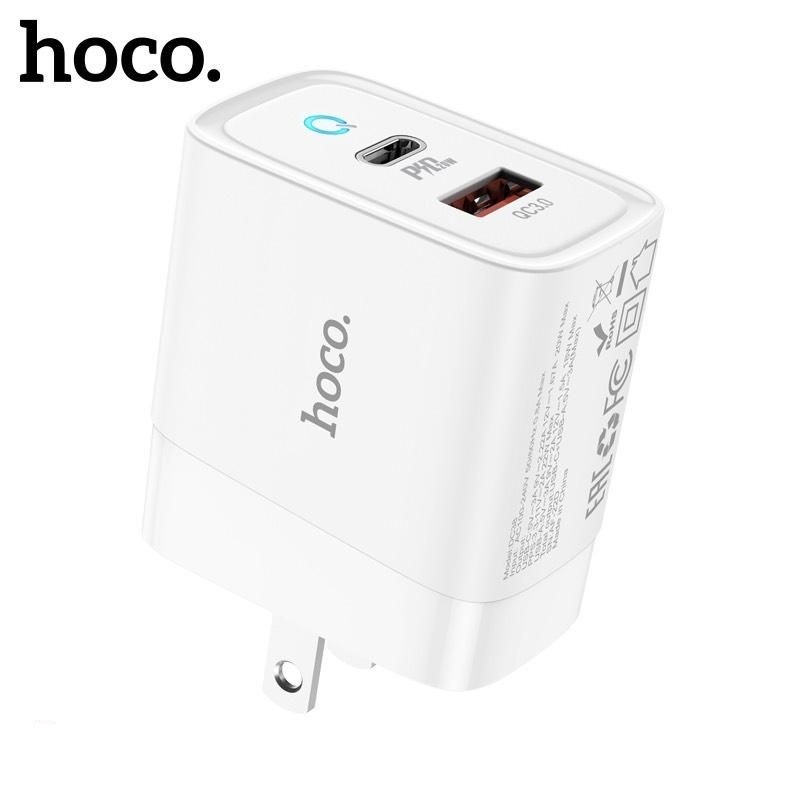 Cốc Sạc Nhanh Hoco DC38 PD20W Bảo Toàn Dòng Điện Tương Thích Tất Cả Các Dòng Điện Thoại