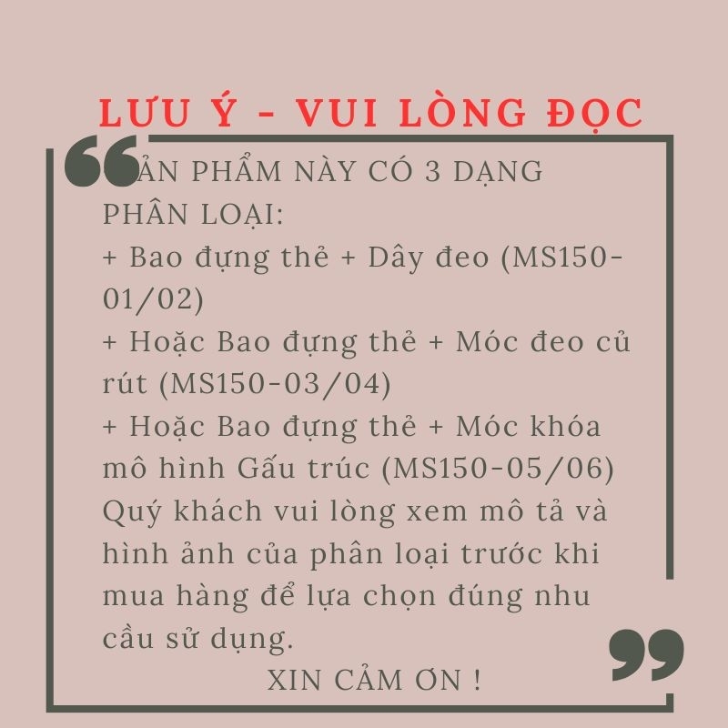 Dây đeo thẻ học sinh, sinh viên, nhân viên thiết kế bao đựng thẻ dọc với họa tiết Chú Gấu Trúc Panda cute