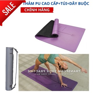 Thảm Tập Yoga Định Tuyến Cao Su Pu Chính Hãng Chống Trơn Trượt Tốt – CHÍNH HÃNG