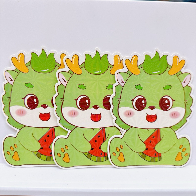 Set 100 Phong bao lì xì tết 2024 chipi rồng - Loại có phản quang