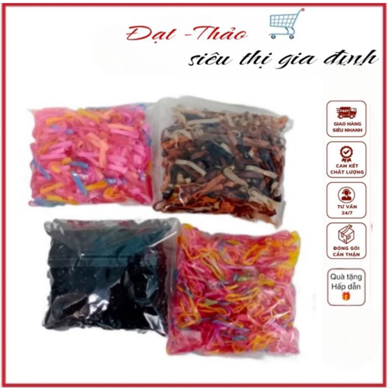 1 Lạng chun buộc tóc cho bé nhiều màu