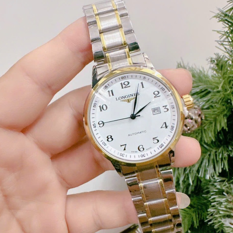 Đồng Hồ Longines - Đồng Hồ Đeo Tay Nam JAPAN WATCH Kim Trôi Dây Thép Đúc Đặc Mặt Saphie Chống Nước Tốt Tốt