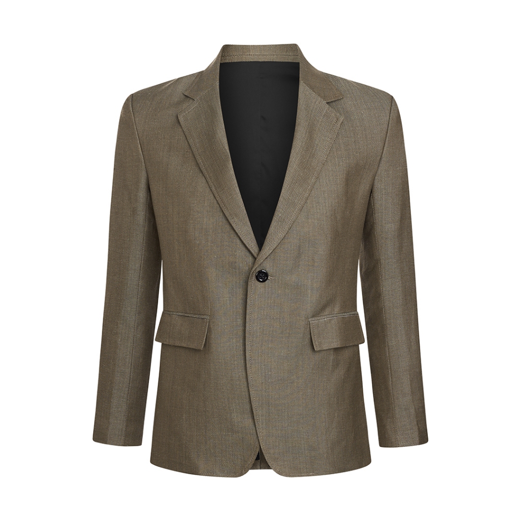 ILLÉGAL Áo Khoác Blazer Hoạ Tiết - HURRINGBONE WOOL BLAZER