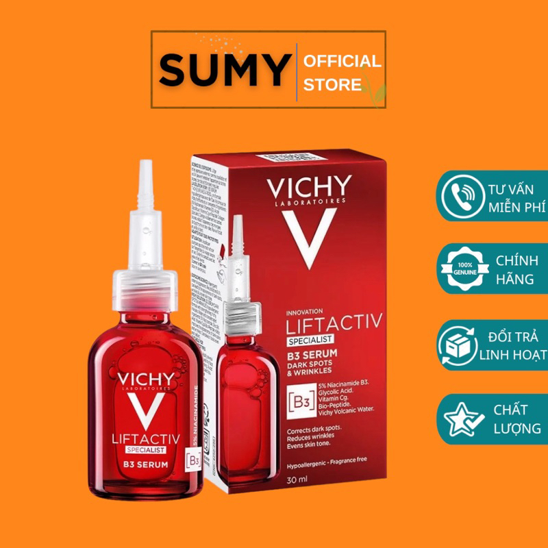 Tinh chất giúp cải thiện & ngăn ngừa thâm nám đốm nâu Vichy Liftactiv B3 dark spots 30ml - SUMY