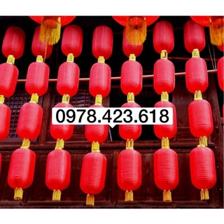 Đèn lồng Vải hình trụ dài trang trí Tết,Trung Thu- đèn lồng đỏ Nhật Bản, lễ hội, nhà Chùa,trường học,quán cà phê