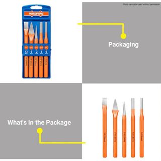 Bộ 5 mũi đột WADFOW WCC8395 đục sắt đục lỗ (Đồ nghề chính hãng)