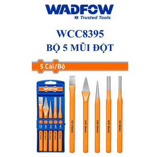 Bộ 5 mũi đột WADFOW WCC8395 đục sắt đục lỗ (Đồ nghề chính hãng)