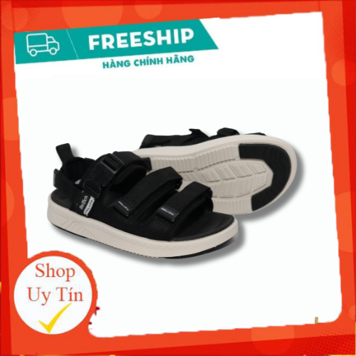 BERICH 3 Quai GLC06 Đen Đế Trắng - Giày Sandal Nam, Nữ Mang Đi Học Đi Chơi  [CHÍNH HÃNG]