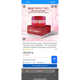 Kem trắng da body Lựu đỏ 280k