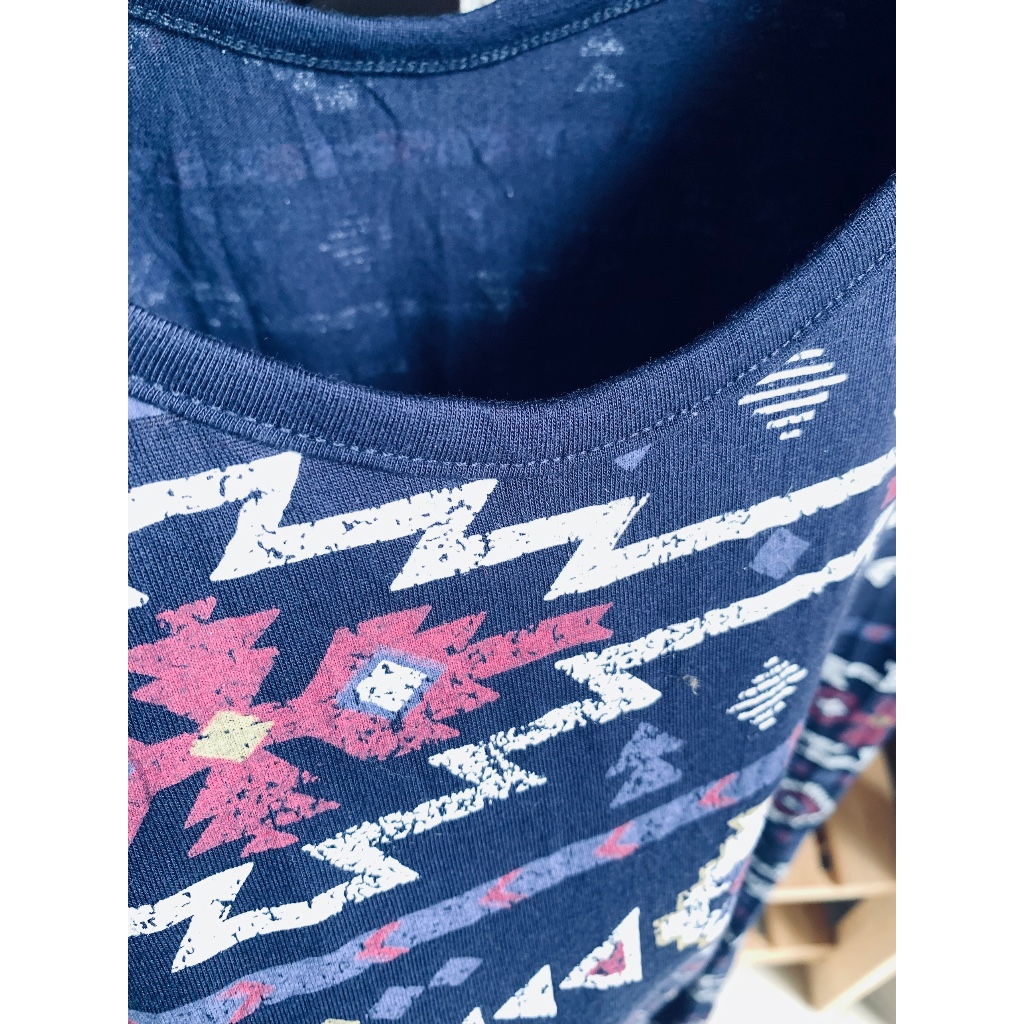 Đầm thun Maxi in hoạ tiết thổ cẩm