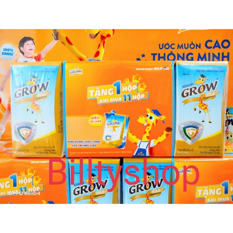 Combo 3 lốc sữa Grow gold Abbott 110/180ml