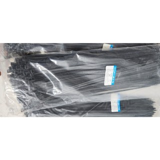 Dây Thít, Lạt Nhựa Đen Loại To Dài 8X400mm Gói 200 Sợi Dài 40Cm ( Khổ rộng sợi dây khoảng 6mm)