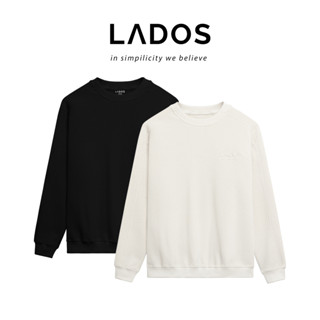 Áo thun sweater nam dài tay LADOS-9154 Chất CVC 330gsm dày dặn, form đẹp, trẻ trung