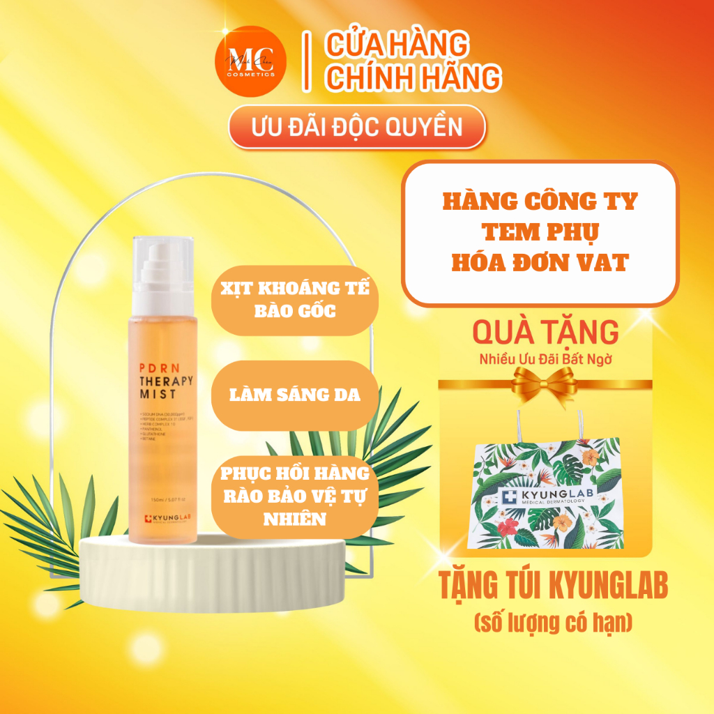Xịt khoáng Kyung Lab PDNR dưỡng ẩm tái tạo phục hồi da Therapy Mist 150ml