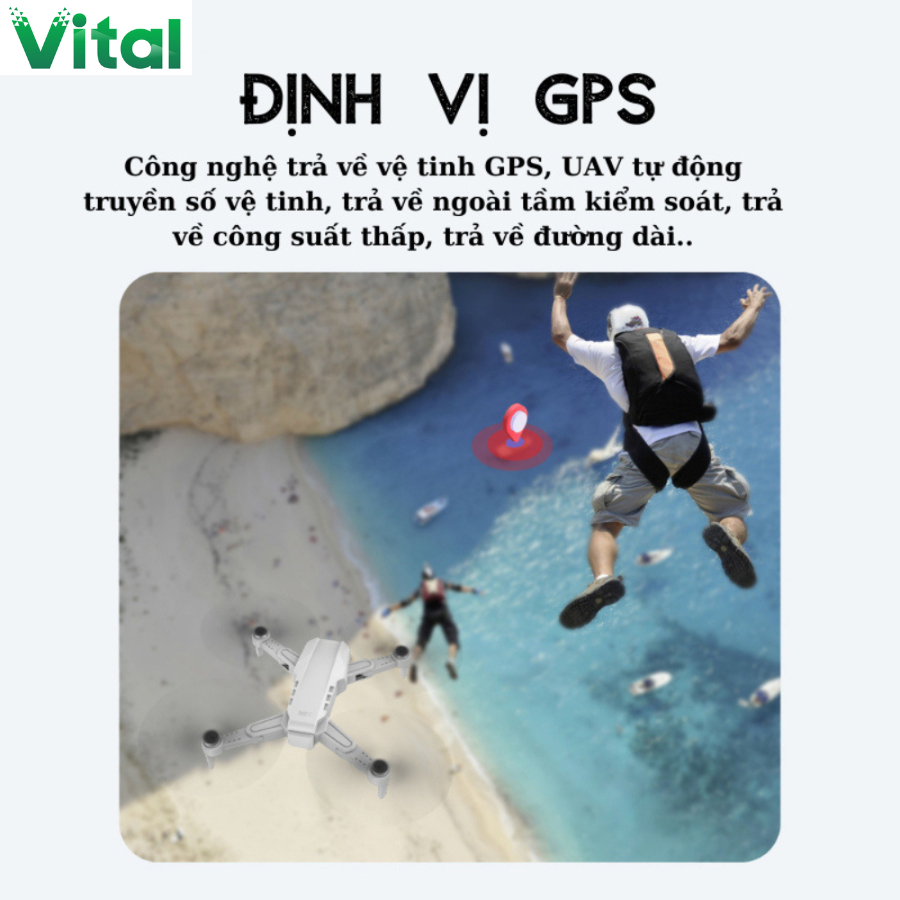 Flycam L900 PRO máy bay điều khiển từ xa định vị GPS, hình ảnh sắc nét 4K, tránh chướng ngại vật, thời gian bay lớn