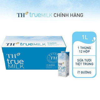  Sữa tươi tiệt trùng TH true milk thùng 12 hộp 1 Lít 