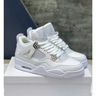 GIÀY THỂ THAO Jordan 4 TRẮNG FULL, JD 4 FULL WHITE BẢN CAO CẤP full size nam nữ
