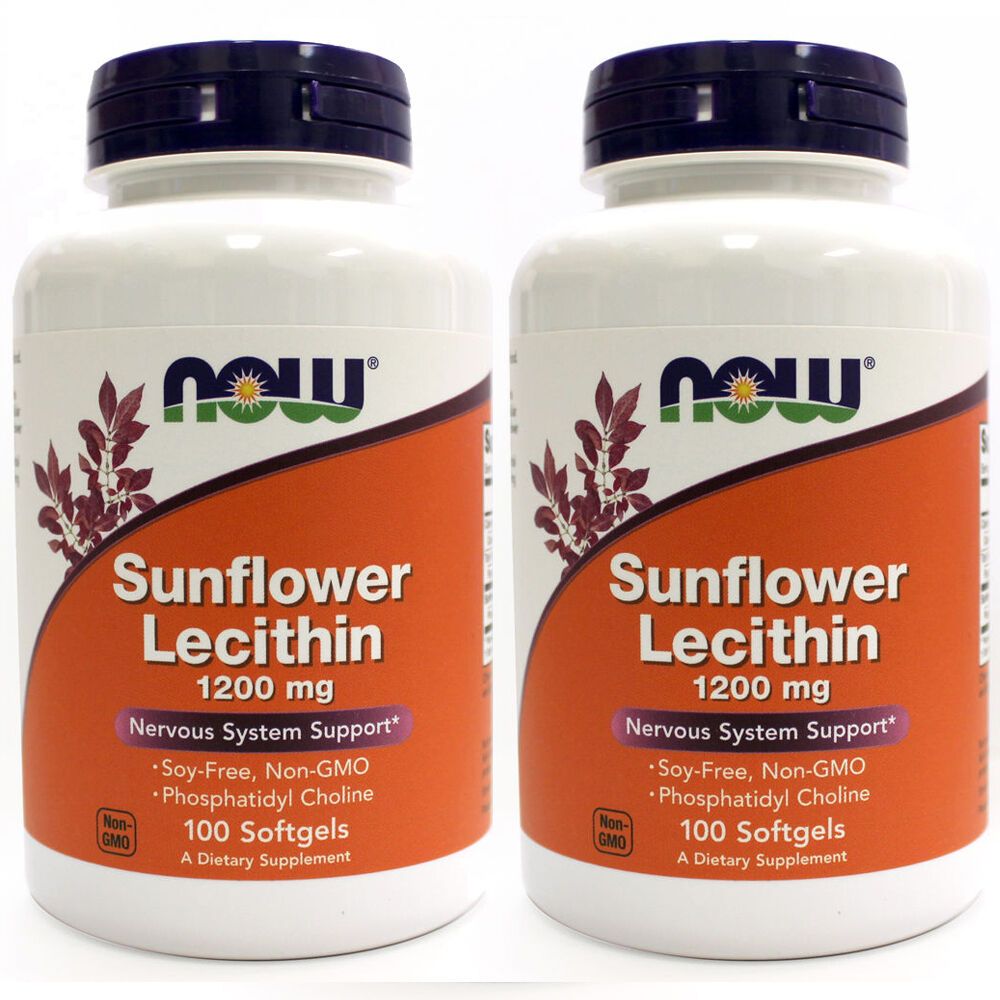 Viên uống chống tắc tia sữa Lecithin 1200mg Now Sunflower Lecithin 100v, 200v