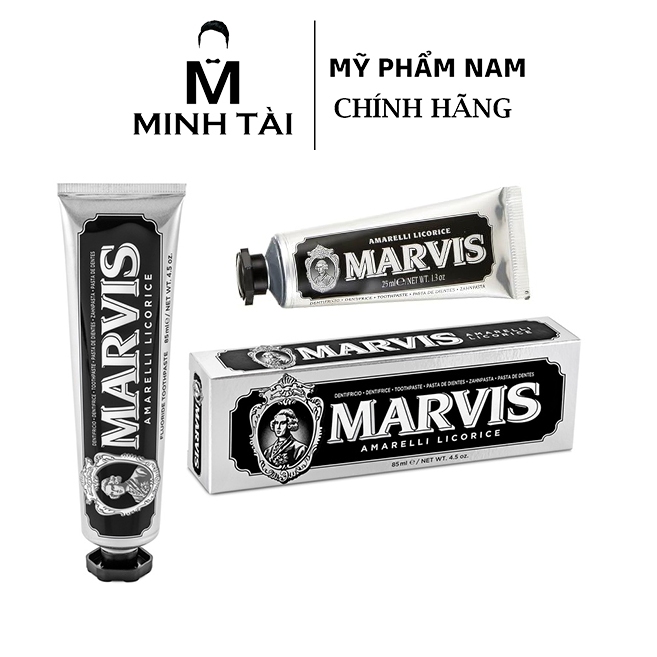 Kem Đánh Răng MARVIS Amarelli Licorice Mint 25ml, 85ml