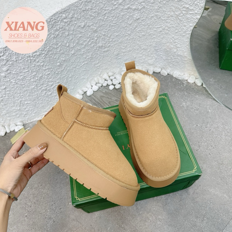 Boot bánh mì da lộn lót lông ( Hàng hộp xanh), fom nhỏ tăng 1 sz