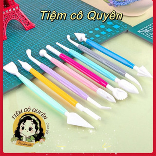 Dụng cụ nặn đất sét bộ 8 món ( giao màu ngẫu nhiên)