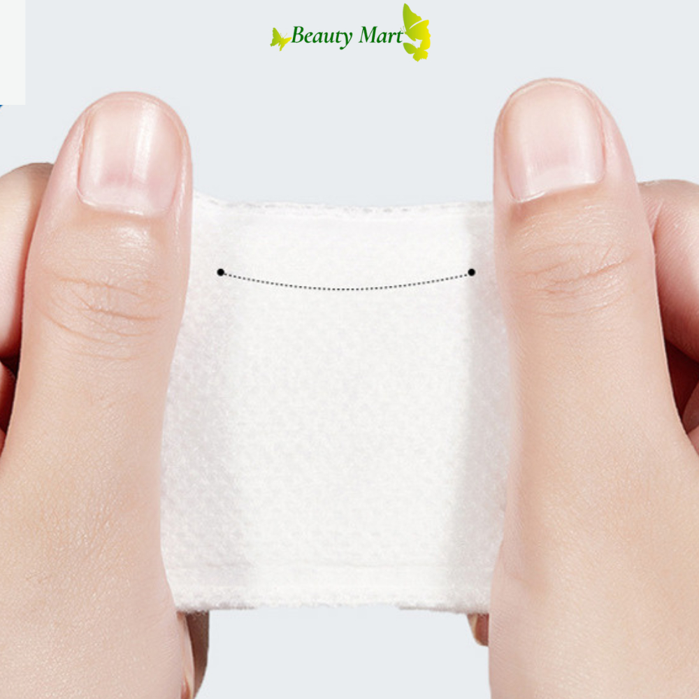 Bông tẩy trang Holdhome 100% cotton - Bông tẩy trang 222 miếng dai mềm, không xơ xù