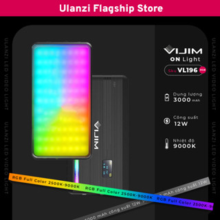 Ulanzi VIJIM VL196 RGB Light Đèn led Studio mini - Đèn chỉnh màu 2500 - 9000K