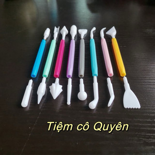 Dụng cụ nặn đất sét bộ 8 món ( giao màu ngẫu nhiên)