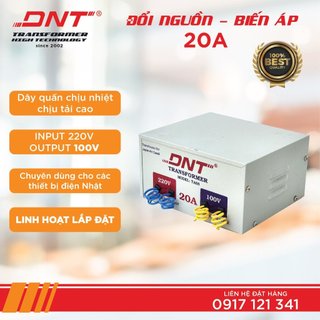 Biến áp  DNT 20a 220v ra 100v