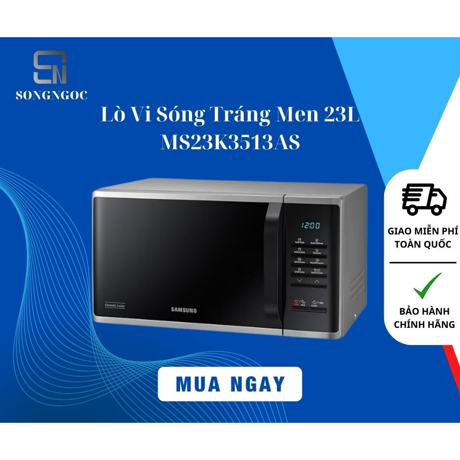 Lò Vi Sóng Tráng Men 23L - MS23K3513AS