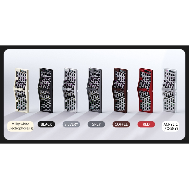 Bàn Phím Cơ Record Alice | Nhôm CNC | Mạch Xuôi|