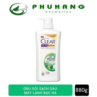 Dầu gội clear mát lạnh bạc hà 880g