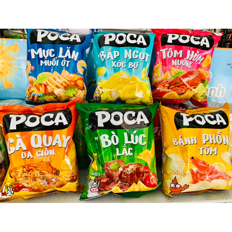 Combo 10gói snack Poca 30g(mix đủ mùi)