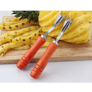 Dao gọt mắt thơm cán gỗ dụng cụ lấy mắt thơm tiện dụng tiết kiệm thời gian
