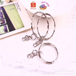 Khoen móc khoá dây xích mạ bạc