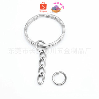 Khoen móc khoá dây xích mạ bạc