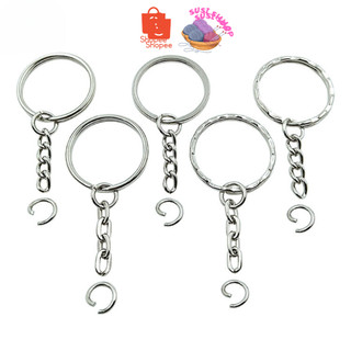 Khoen móc khoá dây xích mạ bạc