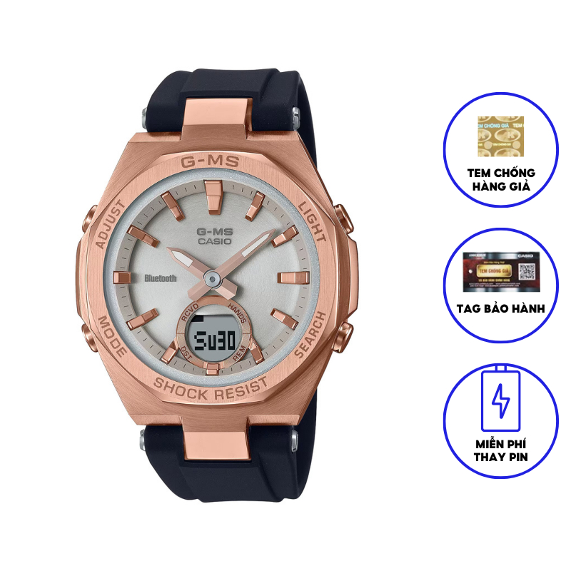 Đồng Hồ Casio Nữ dây nhựa BABYG MSG-B100G-1A Chính Hãng