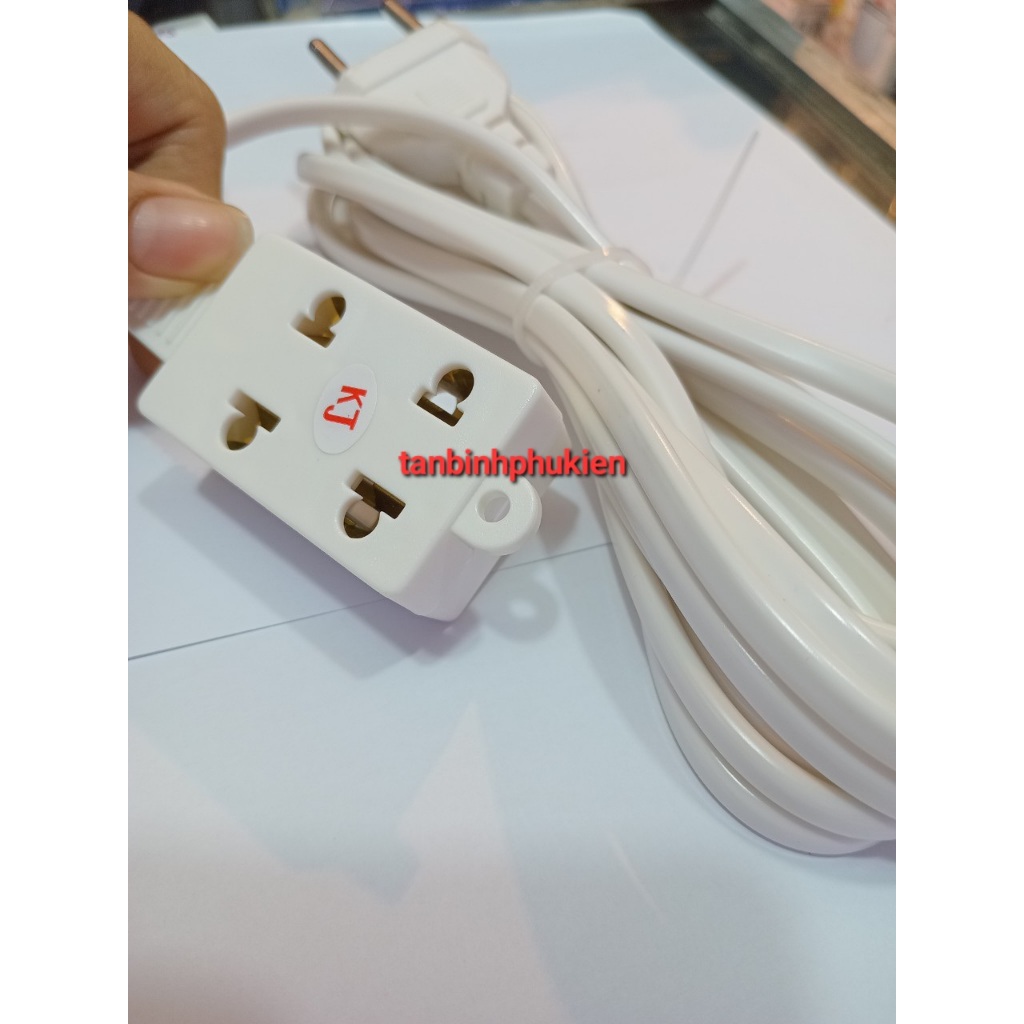 Ổ cắm chia 3 lỗ liền dây Kenji dài 3 mét