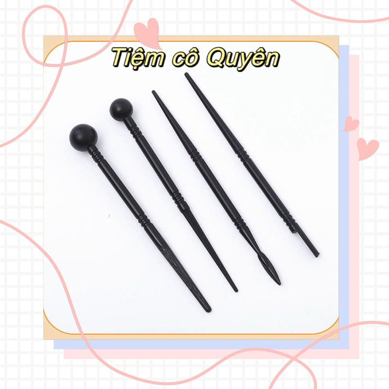 dụng cụ nặn đất sét 4 món