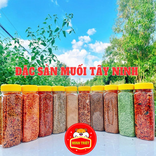 Muối tôm tây ninh 10 loại gồm muối tôm sặc muối ớt muối tiêu muối sả muối tôm hột