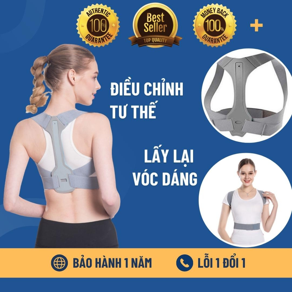 (Bảo Hành 1 Năm)Đai Chống Gù Lưng Định Hình Vóc Dáng Nam Nữ Cao Cấp Đủ Size Người Lớn Và Trẻ Em