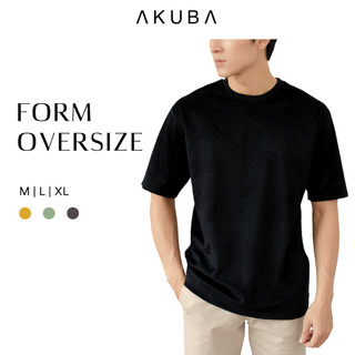  Áo thun nam AKUBA form oversize basic tay ngắn, vải nhung mịn, thấm hút mồ hôi tốt 03Y0533