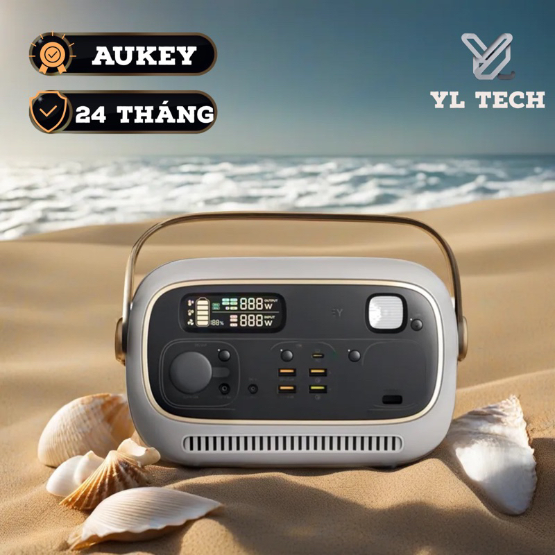 Trạm Sạc Siêu Nhẹ Cho Máy Chiếu Camping 82,500mAh 300W AUKEY (HÀNG ĐỨC)