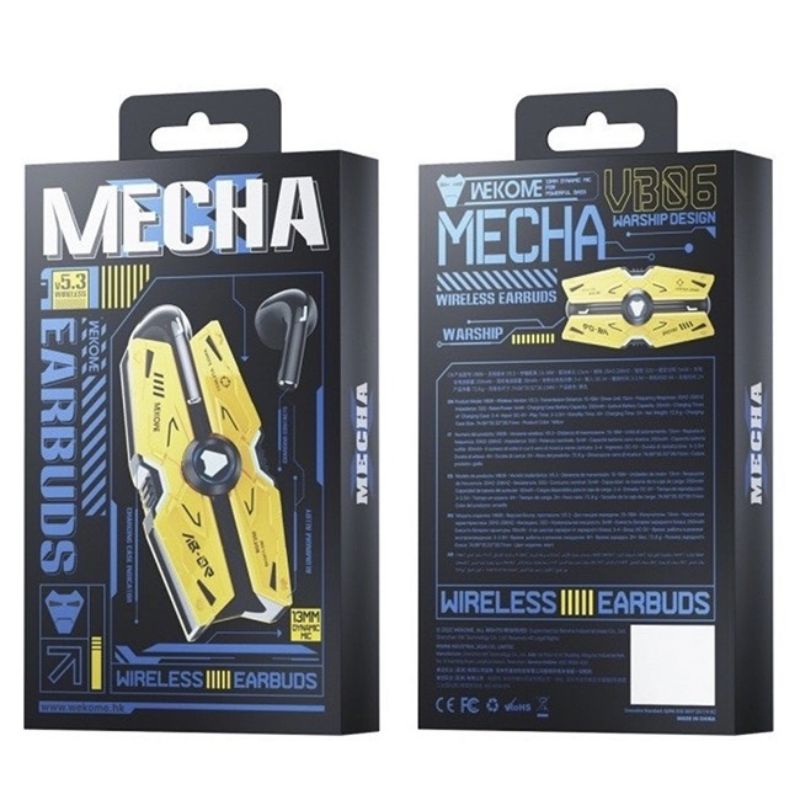 Tai Nghe Bluetooth WEKOME VB06 Mecha gaming