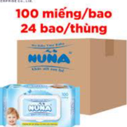 Khăn Ướt Em Bé Không Mùi Gói 100 Miếng