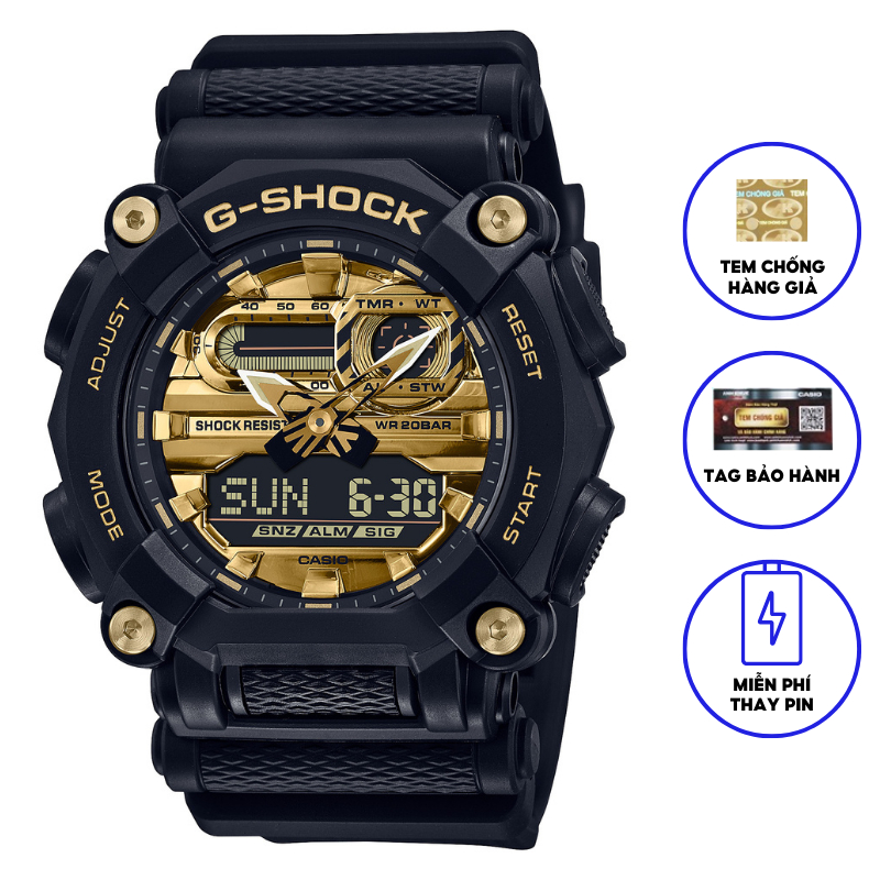 Đồng Hồ Nam Dây Nhựa Casio GSHOCK GA-900AG-1A Chính Hãng