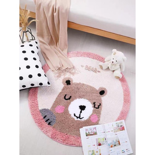 Thảm lông tròn decor kích thước 100cmx100cm