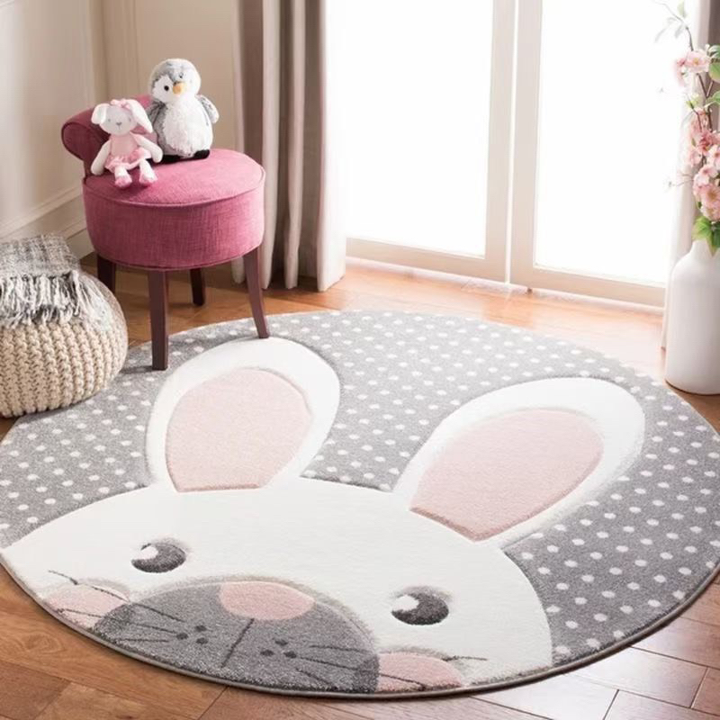 Thảm lông tròn decor kích thước 100cmx100cm